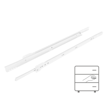 Rullebane 500 mm hvid 20 kg Riex NR09