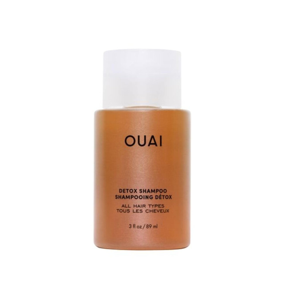 Ouai Detox Shampoo Travel Size - Clarifying Shampoo For Build Up, Dirt, Oil, Product And Hard Water - Apple Cider Vinegar & Keratin For Clean, (3 Oz)