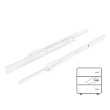 Rullefører 350 mm hvid 20 kg Riex NR09