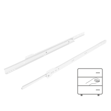 Rullebane 450 mm hvid 20 kg Riex NR09