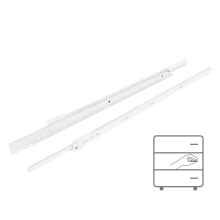 Rulleføring 550 mm hvid 20 kg Riex NR09