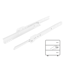 Rullefører 250 mm hvid 20 kg Riex NR09
