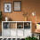IKEA KALLAX 8 Cube Shelf with 4 Boxes 77x39x147 cm 1