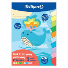 Pasztell kreatív blokk 120g prémium A4