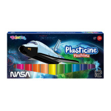 NASA rund plasticine 12 farver Colorino