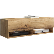 Moderne 100 cm grebsløst TV-skab, mat, stående eller hængende, Wotan