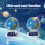 (AR Globe) AR Interactive Smart Globe Kids 3D Point Read Educational Geography Toy with Night Light, Learning Globe Kids Interactive Globe 7