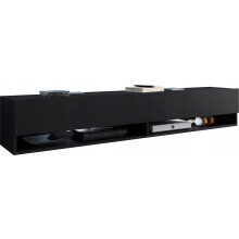 Moderne TV-skab 180 cm - grebsløst, mat, fritstående eller vægmonteret