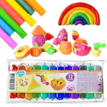 Plasticine Modeling Clay Sæt 12 farver til børn 70137
