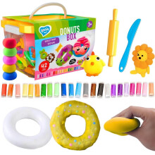 Foam Plasticine Sæt Donuts Foam Clay Light Fluffy + tilbehør 70109