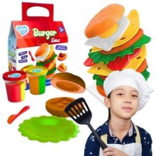 Hamburger Chef Plasticine Sæt Light Foam Burger Time Med Forme 41144