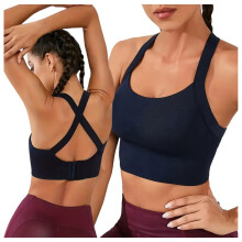 Sportmelltartó, fitneszmelltartó, edzőfelső, női M-es méret, puha, kényelmes
