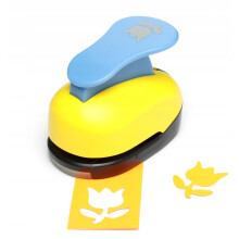 Dekoratív papírlyukasztó 38 mm 3,8 cm Tulipán