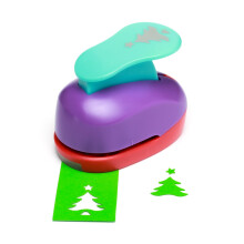 Díszlyukasztó 2,5 cm 25 mm karácsonyfa csillaggal