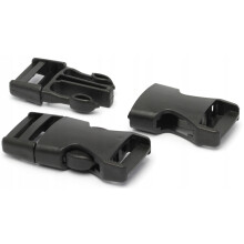 Műanyag csatok 10 db 20mm FEKETE