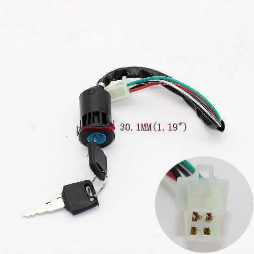 4 Wire Ignition Key Switch Compatible with 50cc 110cc 125cc 250cc ATV 1