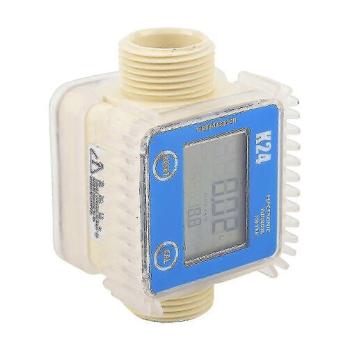 Flow meter for K24 turbine systems with LCD display and liquid measurement