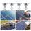 32Pack Solar Panel Mounting Brackets, Solar Panel End Clamps, Centre Clamps, compatible with PV Solar Panel Solar Module 30mm 2