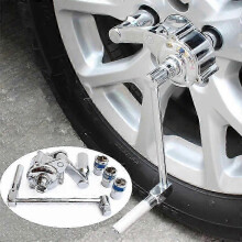 Labor-saving wrench for lugnuts, 1/2" torsional torque multiplier tire tool