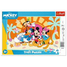 Rammepuslespil 15 Nysgerrig Mickey TREFL