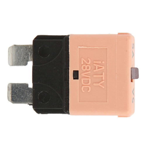 Universal Manual Reset Blade Fuse 5A Circuit Breakers 28VDC for Vehicles Low Voltage Yachts Ships 2