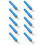 10pcs 4mm Fork Spade Wire Connectors U Type Electrical Crimp Terminal for Testing MultimeterBlue 4