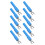 10pcs 4mm Fork Spade Wire Connectors U Type Electrical Crimp Terminal for Testing MultimeterBlue 5