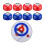 8Pcs Shuffleboard Pucks for Shuffleboard Enthusiasts Portable Replacement 5