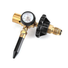 Balloon Inflating Regulator Inflator Pressure Regulation with Air Flow Meter Valve Gauge