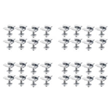 32Pack Solar Panel Mounting Brackets, Solar Panel End Clamps, Centre Clamps, compatible with PV Solar Panel Solar Module 30mm