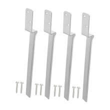4x Fence Post Anchors Gardening Accessories Easily Install Wood Post Support