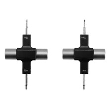 2X M5 Quad Wrench with Built in One Way Bearing Tool 1.5mm/2mm Screwdriver Release Propeller Motor