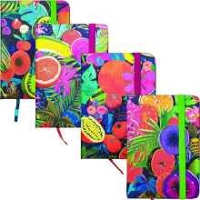 Notesbog A7/80K PU linje Fruits 81144 mix