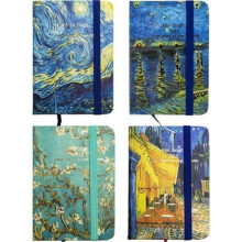 Notesbog A7/80K PU linje Vincent van Gogh 81146 mix