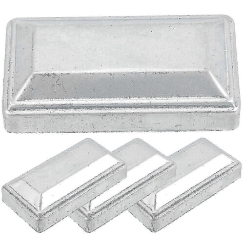 4Pcs Rectangle Fence Post Caps Decorative Replacement Post Covers