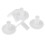 5Pcs Rubber Golf Tees Holder for Golf Driving Range Tee Practice Tool White 1