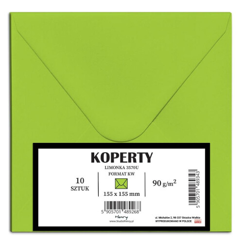 KW kuverter lime 10 stk.