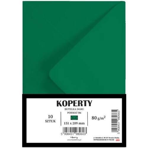 B6 kuverter flaske 10 stk.
