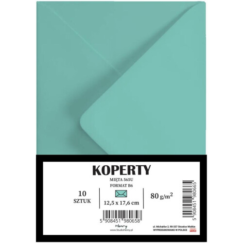 B6 mint kuverter 10 stk.
