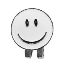 White Smiling Golf Clip with Markers Ballmarker Golf Gift