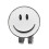 White Smiling Golf Clip with Markers Ballmarker Golf Gift 1