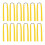 12Pcs Rubber Bands for Catapult Widened Flat Catapult Bands Elastics for Hunting 1