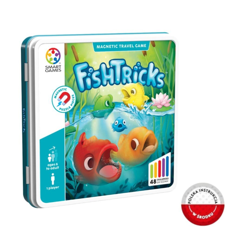 Smartgames - Fishtricks, Magentic Travel Game, 48 Challenges, Ages 5+ - Image 3