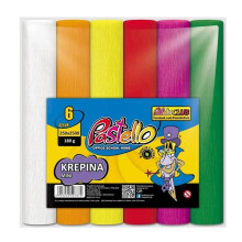 Mini crepepapir 20x250cm 180g 6 intense farver