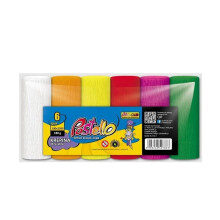 Mini crepepapir 10x250cm 180g 6 intense farver