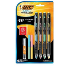 Stiftblyant + stifter + viskelæder 4 stk. BIC