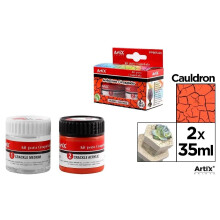 Brun akrylmaling 35 ml + formemiddel