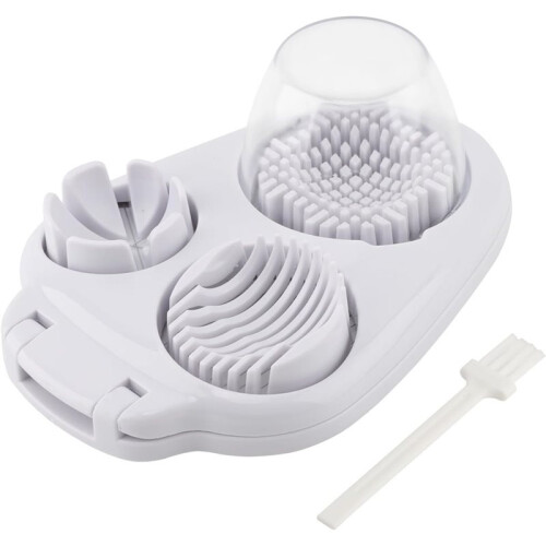 Egg Slicer for Hard Boiled Eggs, 3 Slicing Modes Eggs Dicer, Stainless Steel Egg Cutter, Kitchen Chopper Tool