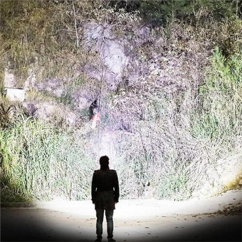 2pcs X75 High Power P50 LED Flashlight with Power Indicator USB Rechargeable for Camping Hiking Emergency 2