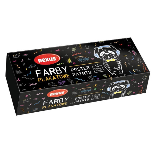 Plakatmaling 20 ml 12 farver